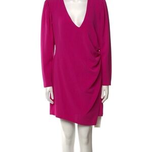 ALC mini dress long sleeves 12 fuscia